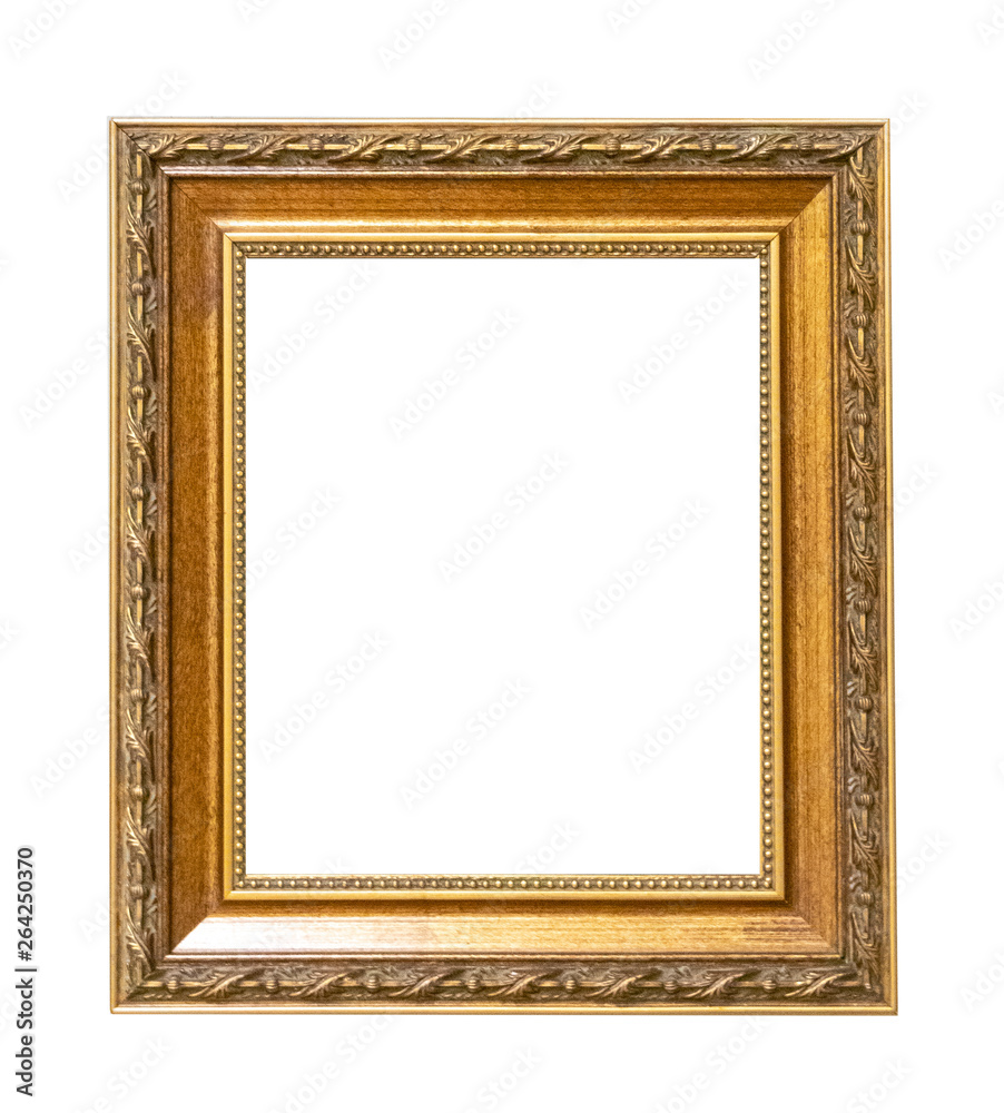 Frame picture antique antiques isolated on white background
