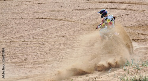 Motorcycle competitions on the beach