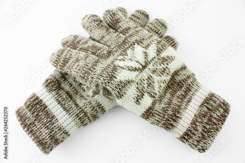 pair of woolen gloves