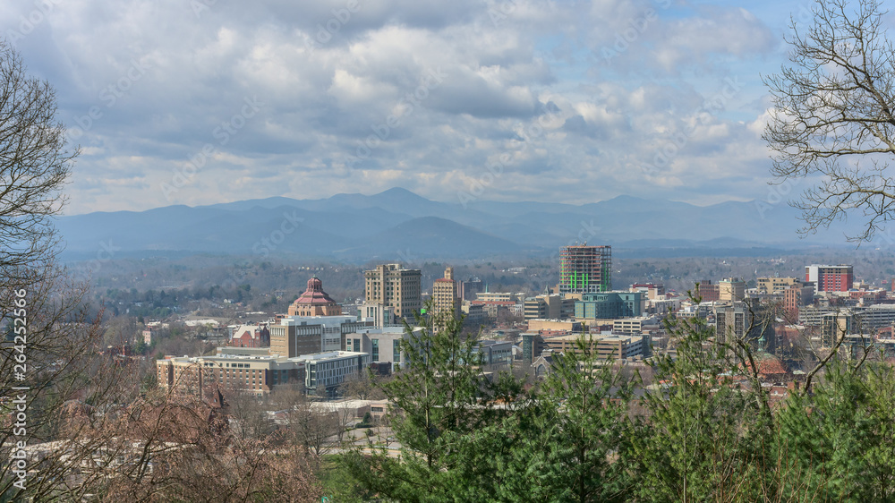 Obraz premium Downtown Asheville NC