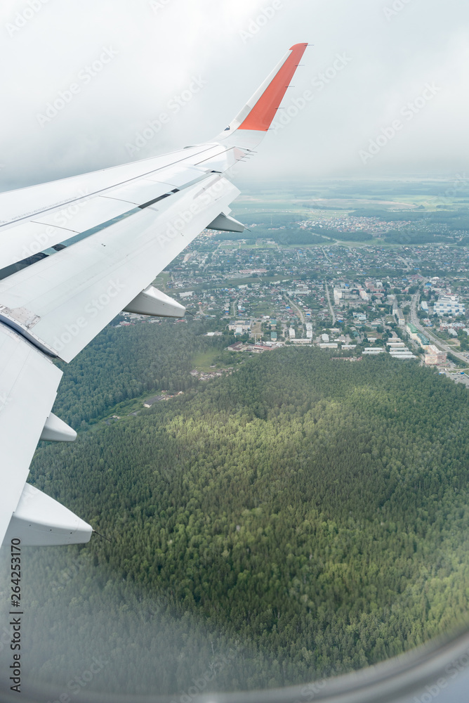 view from the airplane porthole view from the airplane porthole