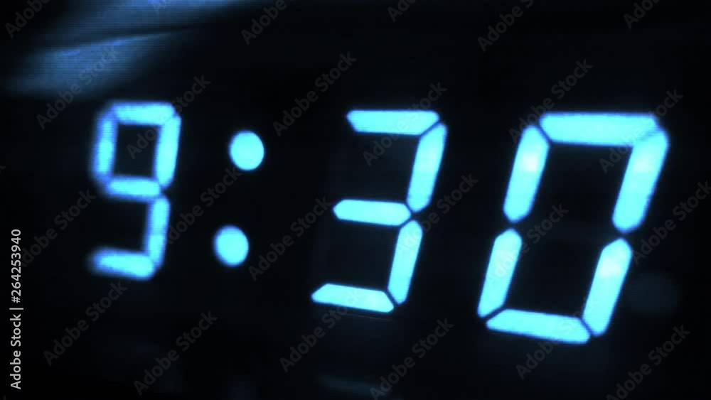 4K Digital Clock Turn to 9 30 Futuristic Design 1 4K Digital Clock Turn to 9 30 Futuristic Design 1