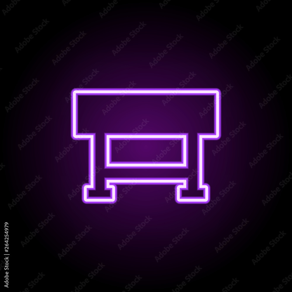 chair neon icon. Elements of Furniture set. Simple icon for websites, web design, mobile app, info graphics chair neon icon. Elements of Furniture set. Simple icon for websites, web design, mobile app, info graphics
