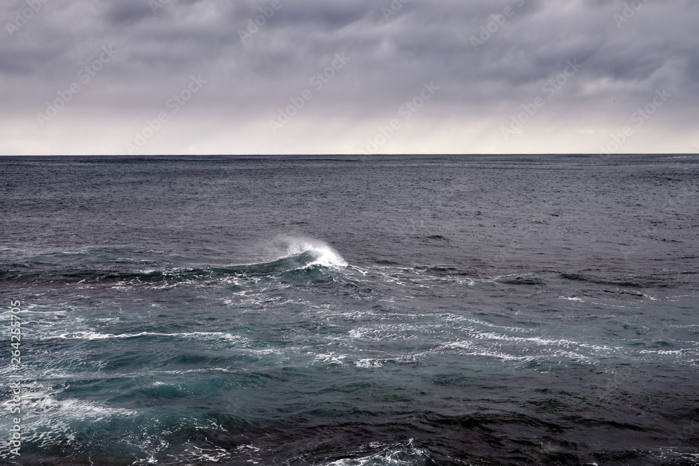 Sea landscape and clouds