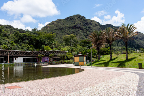 park in mountains photo