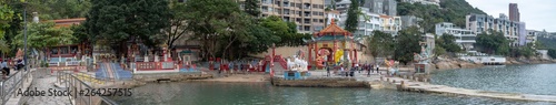 Photography Hong Kong, Apirl 17, 2019, Panorama view of Tin Hau Temple at Repluse Bay, Hong Kong