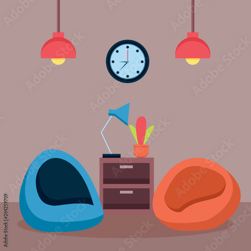 office interior workplace