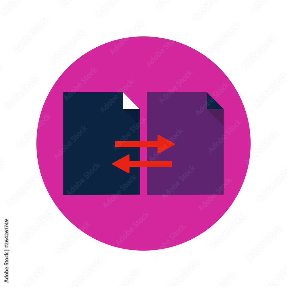 Obraz premium File transfer Icon