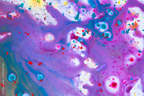 Watercolor multicolor background. Absract fluid art pink pattern.