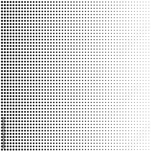Halftone background with disappearing dots
