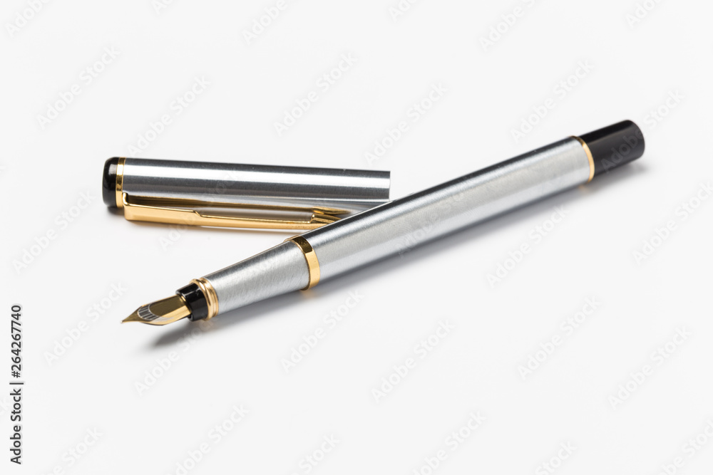 Fountain pen isolated on white background Fountain pen isolated on white background