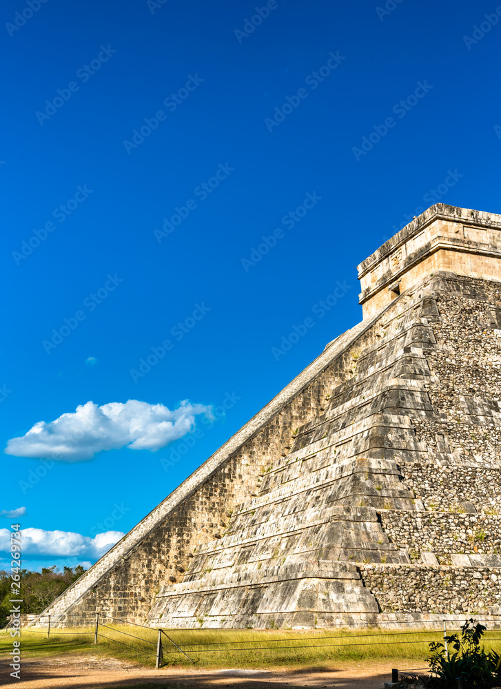 El Castillo or Kukulkan, main pyramid at Chichen Itza in Mexico