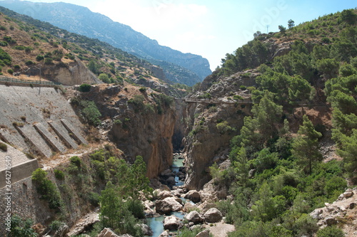 View of El Caminito del Rey, El Chorro, Andalucia, Spain