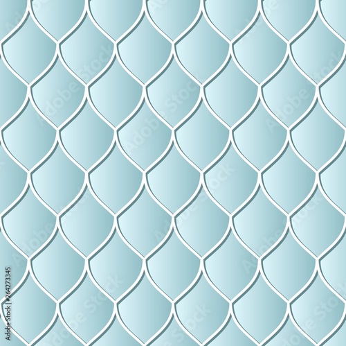 decorative background with 3d ornament  seamless pattern