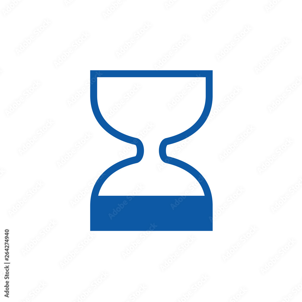flat sand clock icon