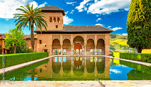 Palace in the famous Alhambra in Granada photo