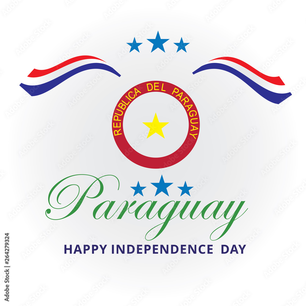 paraguay independence day logo design vector paraguay independence day logo design vector
