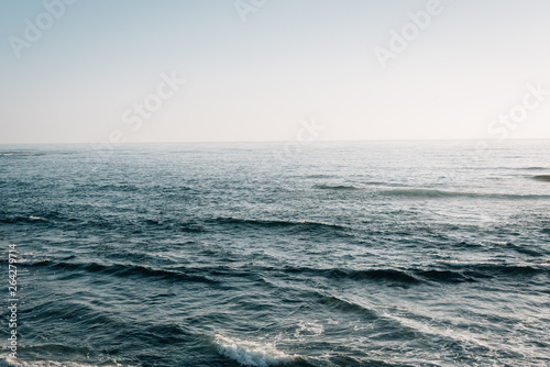 Waves in the Pacific Ocean  in La Jolla  San Diego  California