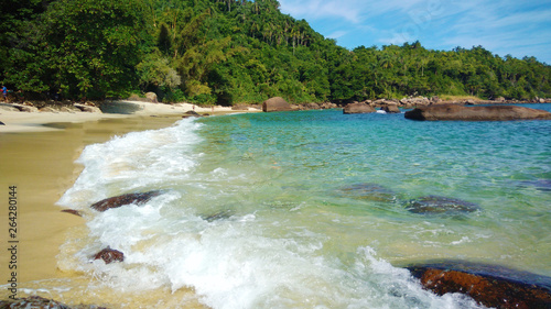 Paradise island with crystal clear waters
