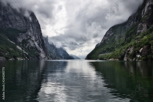 Impressive view of the Lysefjord in Norway  © Svenja