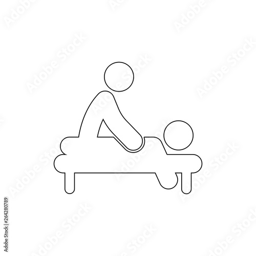 massage, spa outline icon. Signs and symbols can be used for web, logo, mobile app, UI, UX