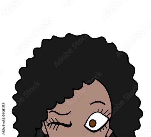 woman head illustration