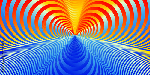 Color spectrum gradient background. Hypnotic trance texture. Visual bright and shining abstraction. Psychedelic glossy illustration.