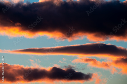 sunset and clouds