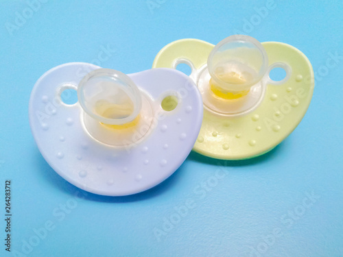 baby pacifier on white background