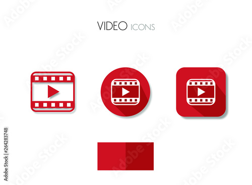 video icon vector vettore icona vide