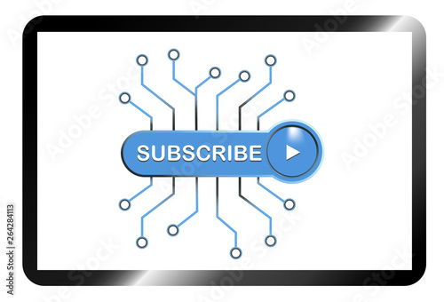 icon subscribe now  botton on video vector, iscriviti adesso bottone in video vettore icona 