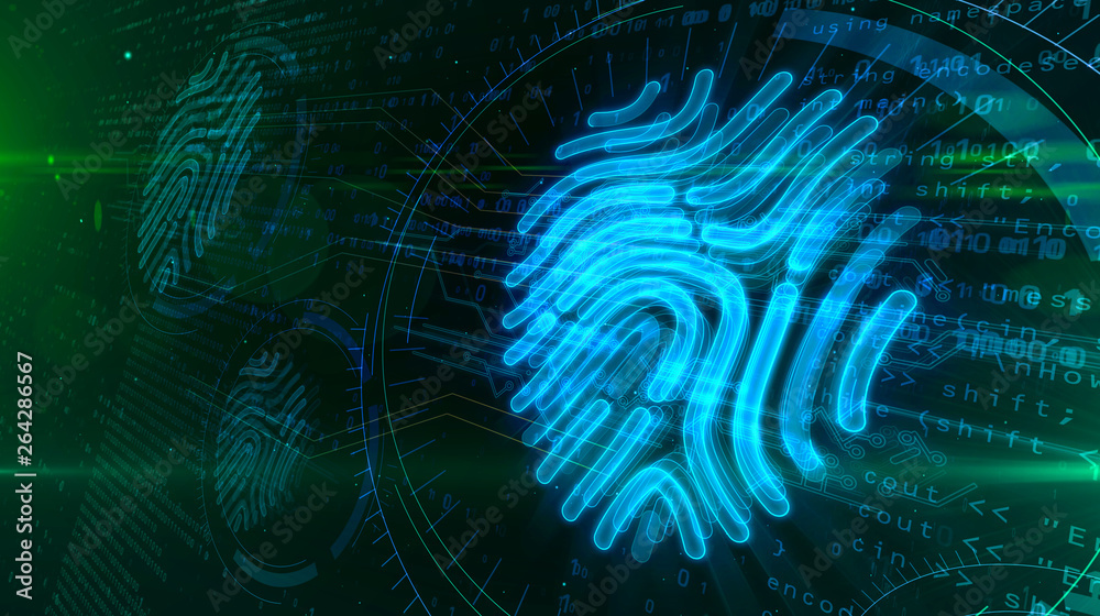Cyber security by fingerprint concept