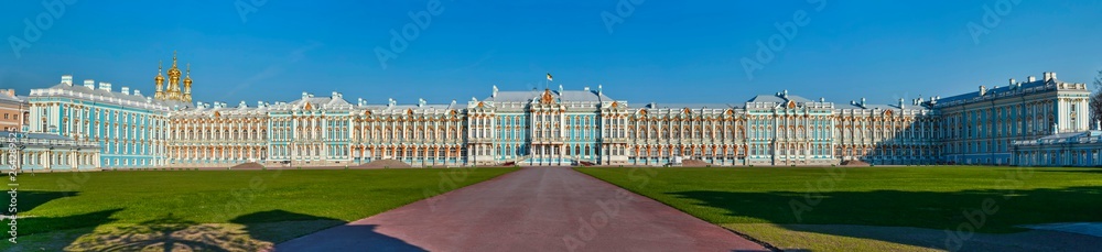Catherine palace in Tsarskoe Selo (Pushkin), Saint Petersburg, Russia