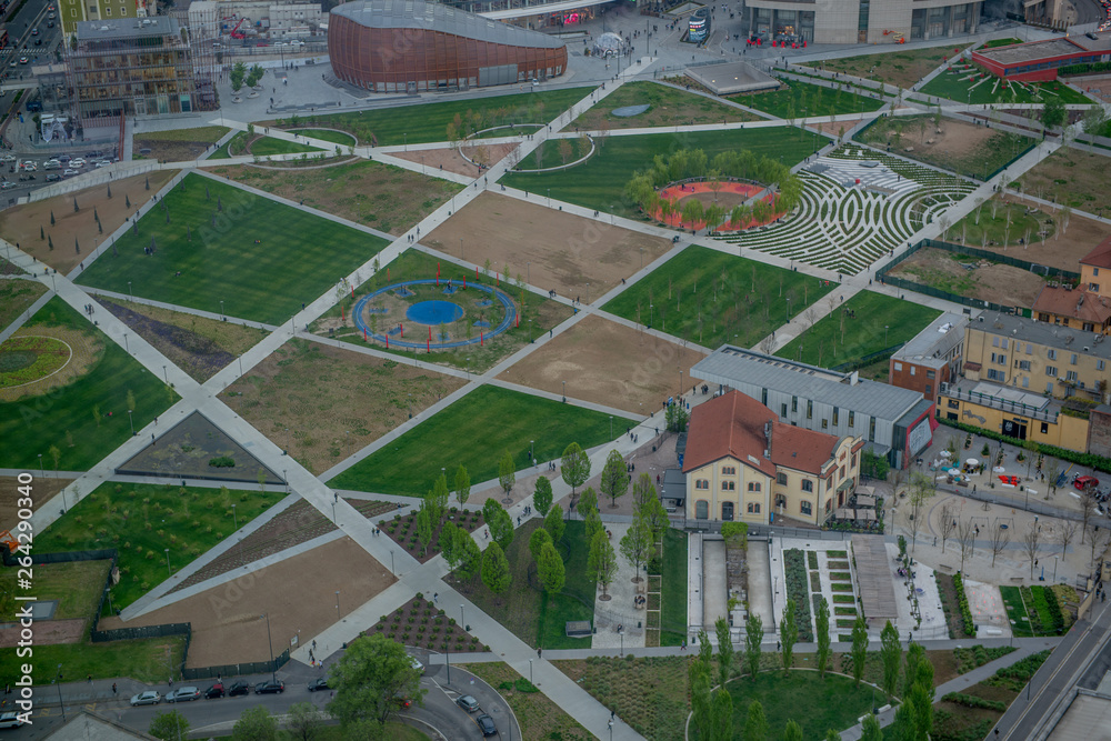 Obraz premium Milan seen from above