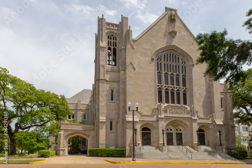 Jackson, MS / USA - April 23, 2019: First Baptist Church of Jackson, MS, located near the state capitol
