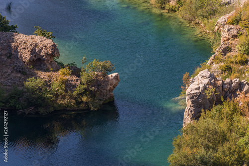 Zrmanja canyon, River zrmanja in Zadar county, Dalmatia, Croatia