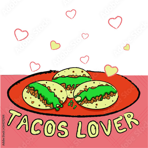 Tacos Lover ilustración