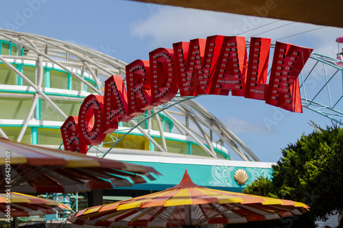 Red BOARDWALK Marquee