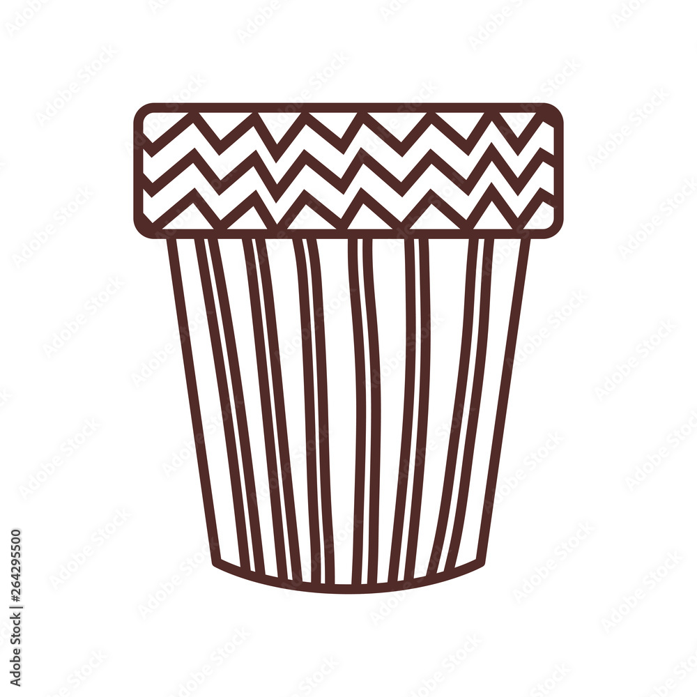 cute flower pot isolated icon cute flower pot isolated icon