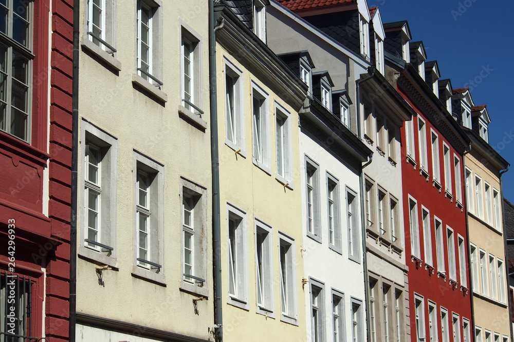 Altbaufassaden in Heidelberg, Altstadt