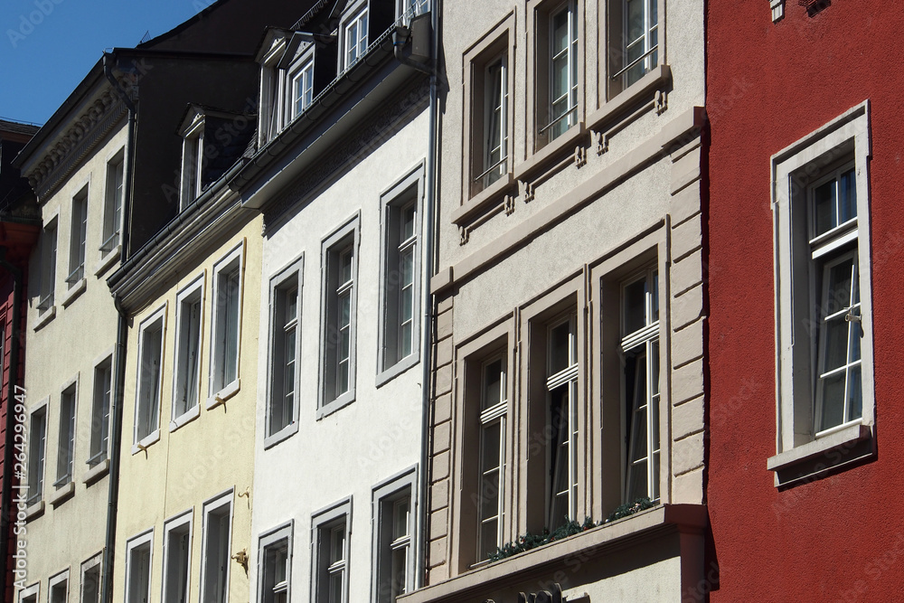 Altbaufassaden in Heidelberg, Altstadt
