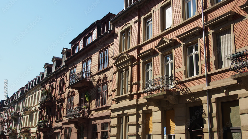 Altbaufassaden Heidelberg, Süddeutschland Altbaufassaden Heidelberg, Süddeutschland