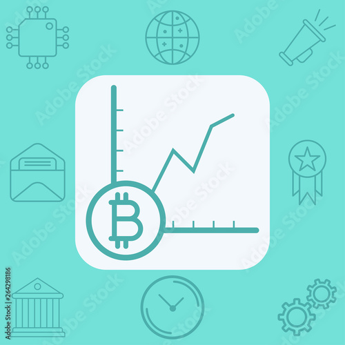 Money growth vector icon sign symbol
