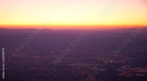 sunrise view from Jested Mountain