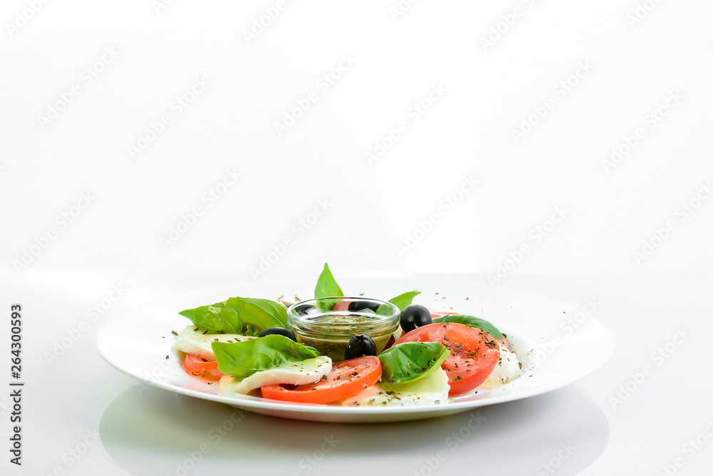 Assorted vegetables with mozzarella Assorted vegetables with mozzarella