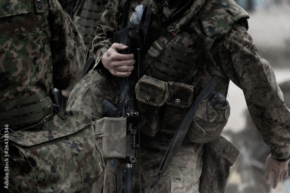 Fototapeta premium 陸上自衛隊の自衛官