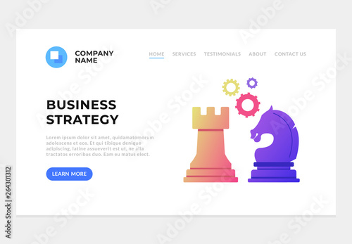 Business success coaching training online web site page concept. Vector flat graphic design illustration
