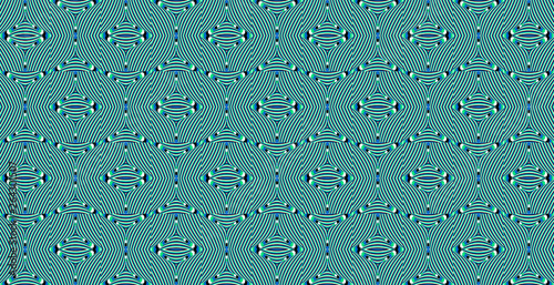 Color seamless pattern with hypnotic trance texture. Abstract multicolored striped background. Op art unique bright abstraction. Psychedelic trippy art.