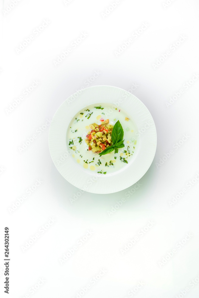 vegetable soup isolated on white vegetable soup isolated on white