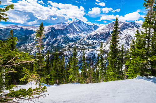 Beautiful Spring Hike to Flattop Mountain in Rocky Mountain National Park, Colorado